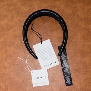 Coach Sleek Black Headband
